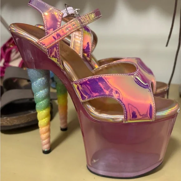 Pleaser Unicorn Dance Heels size 8 - Picture 1 of 6